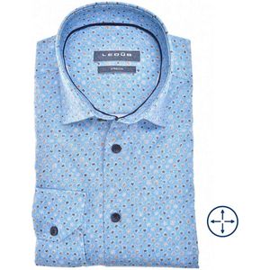 Ledub - Overhemd - Lichtblauw - Geprint