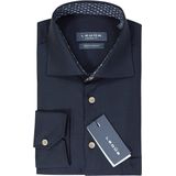 Ledub - Modern Fit - Overhemd - Donkerblauw - Strijkvriendelijk