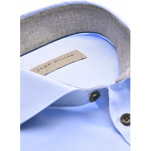 John Miller - Business Overhemd - Lichtblauw - Katoen - Tailored Fit