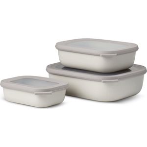 Mepal Multikom Cirqula vershouddoos set 500 + 1000 + 2000 ml Rechthoekig Nordic white
