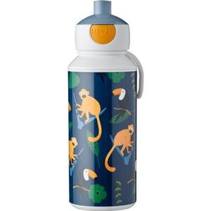 Mepal pop up drinkfles Campus 400 ml – Sluit goed af – Drinkbeker voor kinderen – Jungle
