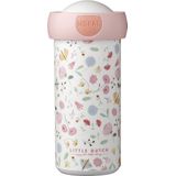 Mepal schoolbeker Campus – 300 ml – Sluit goed af – Drinkbeker voor kinderen – Flowers & Butterflies