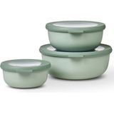 Mepal - Cirqula Low Bowl Set​ of 3 - Nordic Sage
