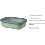 Mepal Multischüssel  Cirqula ¦ grün ¦ Kunststoff ¦ Maße (cm): B: 16,2 H: 6,1 Küchenzubehör - Sconto