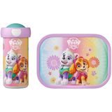 Mepal lunchset Campus – Broodtrommel en Drinkbeker voor kinderen – Bento box – Schoolbeker – Paw Patrol Girls