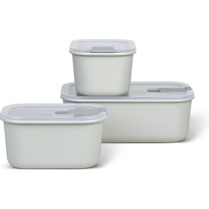 Mepal set vershouddozen EasyClip – 3 delig – Voorraaddoos – Nordic white