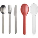 Mepal - Ellipse - Bestekset - Vivid Mauve - Roestvrij staal - 3-delige