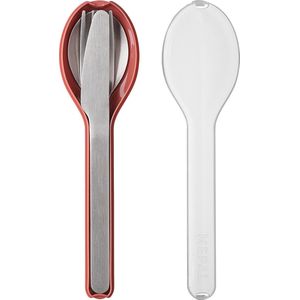 Mepal - Ellipse bestekset 3-delig - Mes, vork en lepel - RVS - Vivid mauve