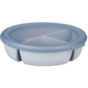 Mepal - Multikom Cirqula vershouddoos - 3-vaks bento bowl - 250 ml, 250 ml & 500 ml - Rond - Nordic blue