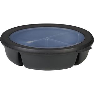 Mepal Multikom Cirqula vershouddoos 3 vaks bento bowl 250 ml, 250 ml & 500 ml Rond Nordic black
