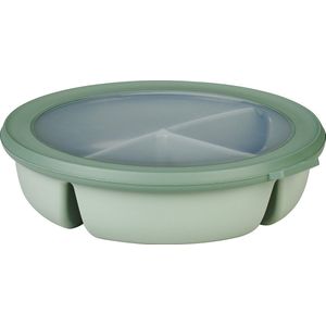 Mepal Multikom Cirqula vershouddoos 3 vaks bento bowl 250 ml, 250 ml & 500 ml Rond Nordic sage