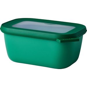Mepal - Rechthoekige multifunctionele kom - Voedselbewaardoos met deksel - Geschikt als luchtdichte bewaardoos voor koelkast, magnetron en vriezer - 750 ml - Vivid green
