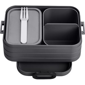 Mepal Bento Lunchbox midi – Broodtrommel 4 boterhammen Nordic black