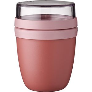 Mepal Lunchpot mini – 300 ml + 120 ml – Yoghurt en Muesli beker to go – Ellipse – Vivid mauve
