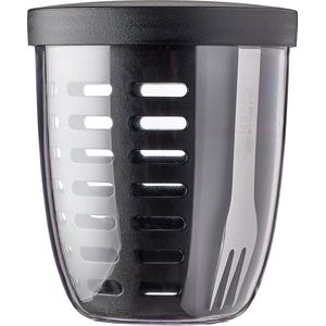 Mepal Ellipse fruit & veggie pot 600 ml Incl. vorkje Nordic black