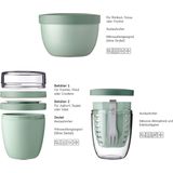 Mepal Promoset pot-range ellipse 3-teilig - vivid mauve