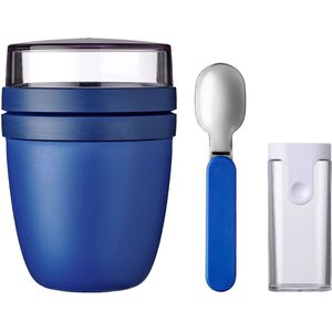 Mepal Geschenk-Set Lunchpot und Faltbarer Löffel Ellipse - Vivid blue