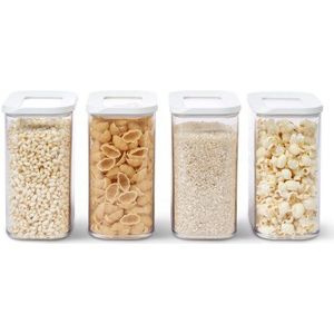 Mepal Modula set bewaardozen – 4x 1500 ml – Voorraaddoos – Wit