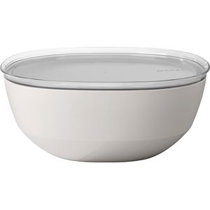Mepal serveerschaal met deksel Silueta – 5000 ml – Saladeschaal – Nordic white