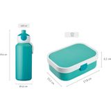 Mepal lunchset Campus – Broodtrommel en Drinkbeker voor kinderen – Bento box – Pop-up drinkfles – Little Farm