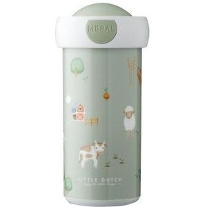 Mepal schoolbeker Campus – 300 ml – Sluit goed af – Drinkbeker voor kinderen – Little Farm