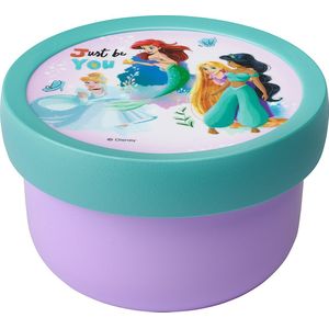 Mepal fruitbox Campus – 300 ml – Inclusief fruitvorkje – Sluit goed af – Snackdoosje – Disney Princess