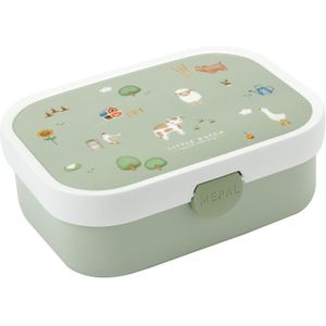 Mepal lunchbox Campus – Broodtrommel met vakjes voor kinderen – Geschikt voor 4 boterhammen – Little Farm