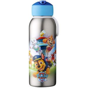 Mepal isoleerfles flip-up Campus – 350 ml – 12 uur koud / 9 uur warm – Drinkfles met rietje voor kinderen – Paw Patrol Pups