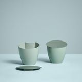 Mepal Calypso afvalbakje – 2,2 liter – Afvalbakje aanrecht met deksel – Duurzaam afvalbakje – Nordic black