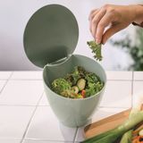 Mepal Calypso afvalbakje – 2,2 liter – Afvalbakje aanrecht met deksel – Duurzaam afvalbakje – Nordic sage