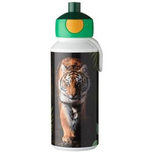Mepal pop-up drinkfles Campus - 400 ml – Sluit goed af – Drinkbeker voor kinderen – Wild Tiger