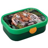 Mepal lunchbox Campus – Broodtrommel met vakjes voor kinderen – Geschikt voor 4 boterhammen – Wild Tiger