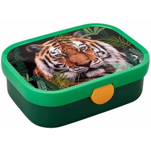 Mepal lunchbox Campus – Broodtrommel met vakjes voor kinderen – Geschikt voor 4 boterhammen – Wild Tiger