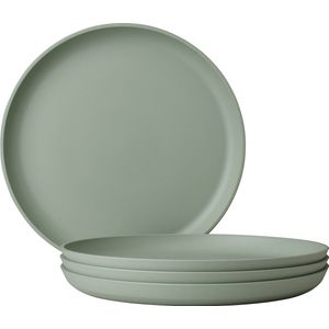 Mepal ontbijtbord Silueta – 4 stuks – Camping borden – Nordic sage