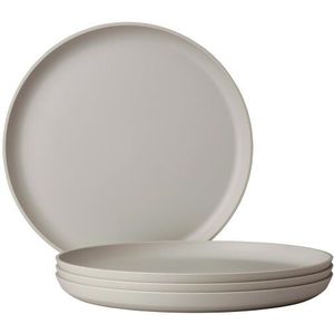 Mepal plat bord Silueta – 4 stuks – Dinerborden – Nordic white