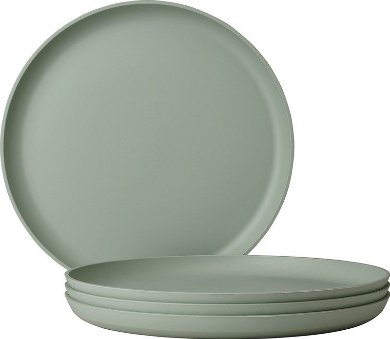 Mepal plat bord Silueta – 4 stuks – Dinerborden – Nordic sage