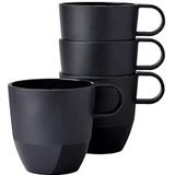 Mepal mok Silueta – 4x 300 ml – Koffiebeker – Nordic black