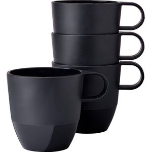 Mepal mok Silueta – 4x 300 ml – Koffiebeker – Nordic black