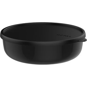Mepal - Magnetronservies Lumina - Vershouddozen met deksel voor koelkast, vriezer, stoompan en magnetron - magnetronkommen met deksel - opbergdoos - 2000 ml - Nordic black