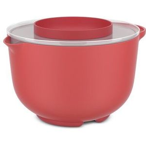 Mepal - mengkom met deksel Chef it - anti-slip bodem - magnetron- en vaatwasmachinebestendig - kom - materiaal bestendig tot 110 °C - 3000 ml - koraal
