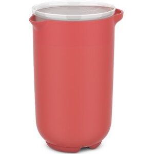 Mepal Mixbeker met deksel Chef it - 1000 ml - Past in de koelkastdeur - Magnetron- en vaatwasmachinebestendig - Bakspullen - Coral