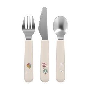 Mepal - Kinderbestekset Mio - Bestek voor kinderen vanaf 12 maanden - Inclusief mes, vork en lepel - Set van 3 - Sunshine & Rainbow
