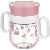 Mepal - 360° Mio Little Dutch leerbeker - Waterdicht - 360° rand om van alle kanten te drinken - Handgrepen met gemakkelijke grip - Verzegelt wanneer het kind stopt met drinken - 200 ml - Fairy Garden