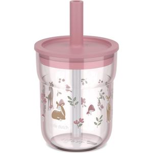 Mepal - Kinderdrinkglas met rietje Mio Little Dutch - Flexibel deksel met insectenbestendig rietje - Geschikt voor alle soorten vloeistoffen - morst niet - 250 ml - Fairy Garden