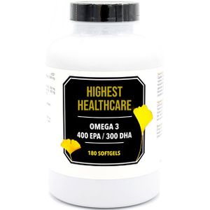 Highest Healthcare (voorheen Honest Healthcare) Omega 3 Visolie Forte 1000mg 40/30% EPA/DHA  180 capsules