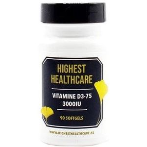 Highest Healthcare - Vitamine D3-75 - Softgels - 3000IU