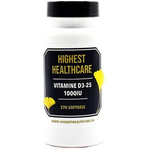 Highest Healthcare Vitamine D3-25 1000IU Softgels