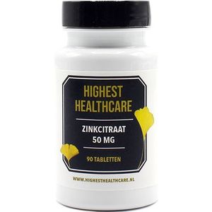 highest healthcare Zinkcitraat 50mg 90 Tabletten