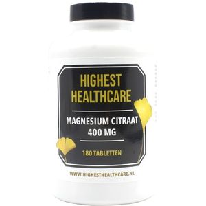 Highest Healthcare Magnesium Citraat 400mg Tabletten