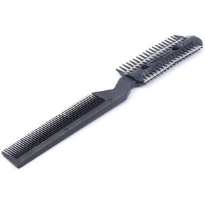 Trimkam dubbelzijdig Cabantis|Styling Tool zwart|Kapper Kam|Haar Kam|Haar Accessoire|Barbier|Inclusief scheermes